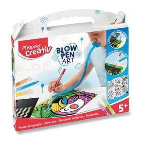 Set Maped Creativ Blowpen Pop´Art Blowing Pen 6 Farben